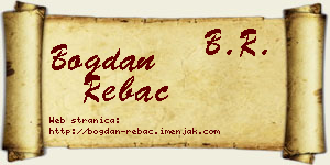 Bogdan Rebac vizit kartica
